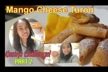 Buhay-Italy: Pinay cooks Mango Cheese turon/kusina challenge, Easy-budget recipe....