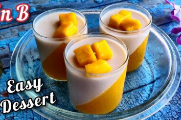 MANGO PANNA COTTA ~ An Easy Italian Dessert | Quick Recipe