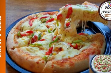 Corn Pizza || Dominos Cheesy Corn Pizza || Corn Pizza at Home || Italian Pizza