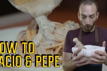 How to make Cacio e pepe spaghetti - italian cuisine