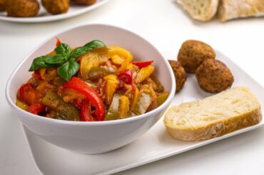 Italian Bell Pepper Stew - Peperonata Recipe - Vegan