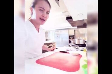 Piccata al limone with Mashed potato /Italian dish.