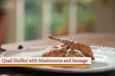 Quail Stuffed with Mushrooms and Sausage