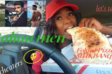 Folded Pizza MUKBANG/calzone/Italian Men!!