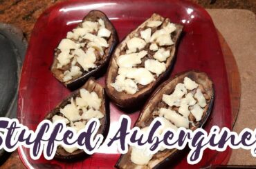 Stuffed Aubergines - Italian style || How to cook Aubergines ||