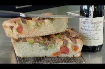 Authentic Italian Anchovy Focaccia Bread