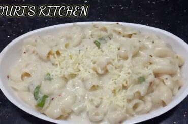 #Creamy Italian-Indian white sauce pasta/easy pasta recipe in Tamil/Marconi white sauce pasta