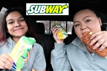 Subway Italian B.M.T, Tuna, & Ham Sanwiches Mukbang | AngelaEats