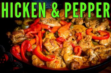 Easy Boneless Chicken Thighs and Peppers