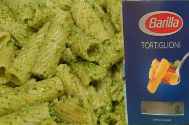 how to make or how to cook Italian Pesto Sauce with Barilla Pasta