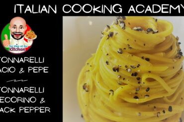 Tonnarelli with Pecorino and Black Pepper (Authentic Tonnarelli Cacio & Pepe)