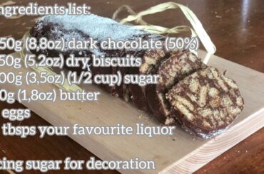 Chocolate salami | Italian cooking mama