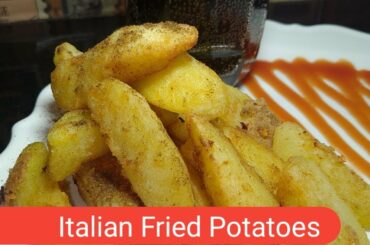 Italian Fried Potatoes | Sam cuisine by Saima Babar
