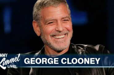 George Clooney on His Twins Speaking Italian, Quarantine Cooking & He Cuts His Hair with a Flowbee!