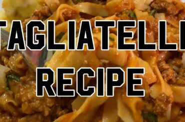 TAGLIATELLE Italian  Pasta | OUR BONDING MOMENT