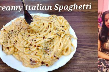 Creamy Italian Spaghetti Recipe In Hindi.Creamy Pasta . Italian Pasta .  Easy & Delicious Home made.