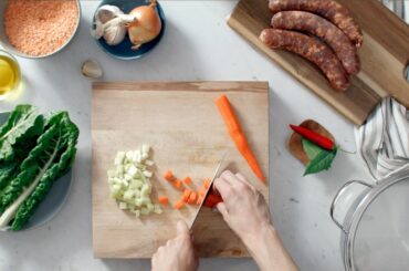 Lentil Soup with Italian Sausage and Swiss Chard Recipe