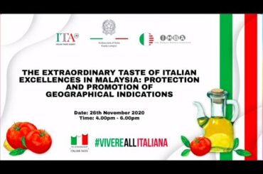 5th Edition of the Week of the Italian Cuisine in the World   26 November 2020 Webinar