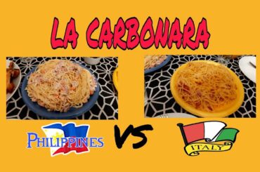 Pinoy carbonara vs. Italian carbonra