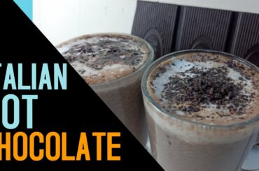 ITALIAN HOT CHOCOLATE RECIPE // homemade // winter special // by simran's KITCHEN
