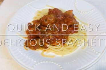 Quick and easy delicious Spaghetti with Italian sausage
