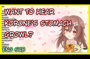 [Eng Sub] Korone Talks About Italian Food and Stomach Growls