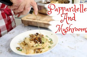 How to Make Tricolor Pappardelle with 3 Kinds of Mushrooms and Truffle Oil