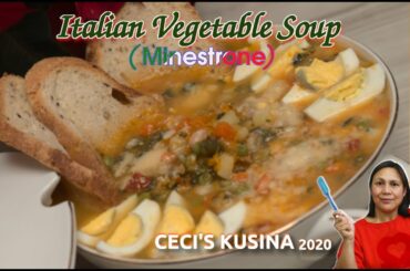 Italian Vegetable Soup (Minestrone) #Healthy #Diet #food #Soup #ItalianSoup #Minestrone