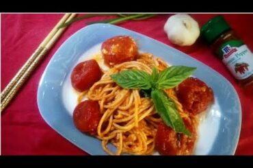Masarap na Italian tomato spaghetti recipe, NO MEAT ngayong darating na pasko