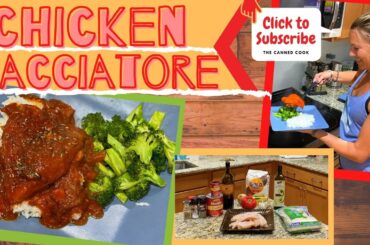 CHICKEN CACCIATORE W/ RED WINE SAUCE