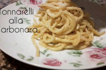 ITALIAN RECIPES (Tonnarelli alla Carbonara)