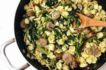 Orecchiette with Broccoli Rabe & Sausage - Italian-American Style -   Rossella's Cooking with Nonna