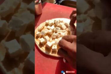 Paneer pizza/ Street foods india/ Street food pizza