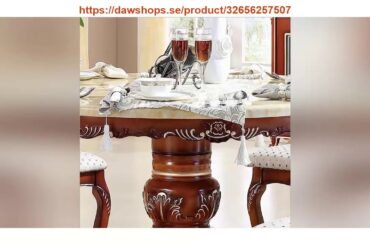 Review Style Italian Dining Table Round Solid Wood Italy Style Luxury Dining Table Set With6 Chairs
