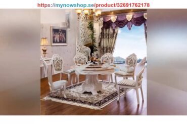 Review Modern Style Italian Dining Table 100% Solid Wood Italy Style Luxury Round Dining Table Set