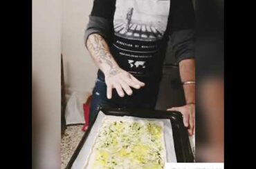 Italian recipe in punjabi (Torta zucchini)