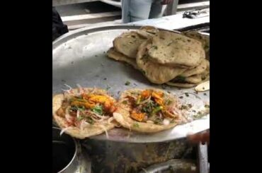 Punjabi Kulcha Roll At Street | Indian Street Food | Short Food Videos | Indian Food Dishes