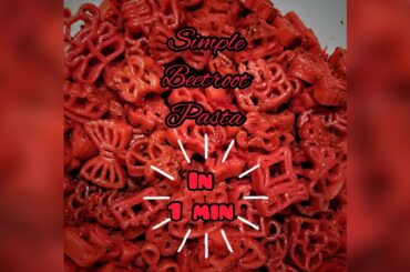 Simple beetroot pasta, One pot dish, Quick dinner recipes, 1 minute recipe #shorts #youtubeshorts