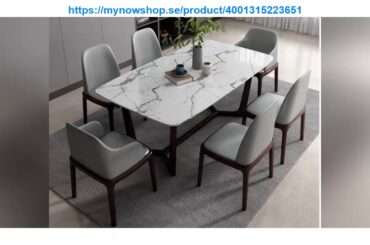 First Impression Postmodern Marble Dining Table And Chair Combination Dining Table Household Rectan