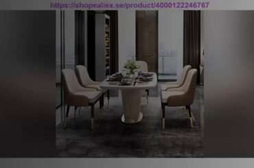 Unboxing Dinette Combination Postmodern Light Luxury Simple Home Nordic Marble Dining Table Table S