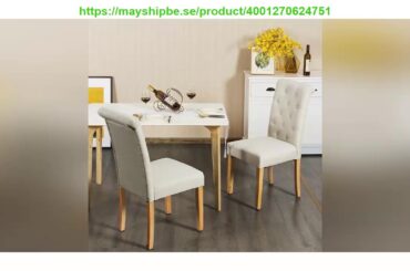 First Impression Set Of 4 Tufted Dining Chair Parsons Upholstered Fabric Chair With Wooden Legs