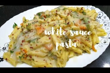 white sauce pasta| pasta a` la Crema | INDO ITALIAN CUISINE