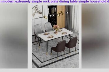 New Italian modern extremely simple rock plate dining table simple household dining table imported