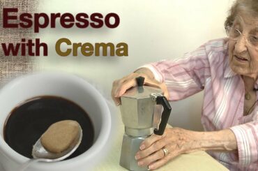 Great Depression Cooking - Making Espresso with Sweet Crema