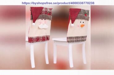 Review Christmas Decoration Home Decor Hat Back Chair Cover Decor Restaurant Hotel Square Stool Sno