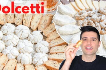 Vegan Italian Cookies: Almond BISCOTTI + AMARETTI + Red Wine COOKIES + Almond Orange Cookies.