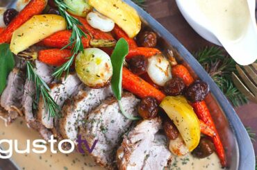 delicious braised pork in milk with roasted veg | bonacini's italian christmas
