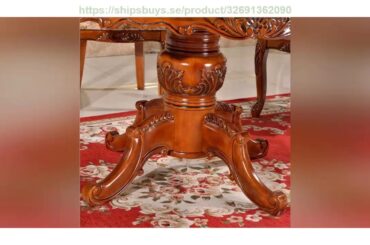 Review Modern Style Italian Dining Table 100% Solid Wood Italy Style Luxury Round Dining Table Set