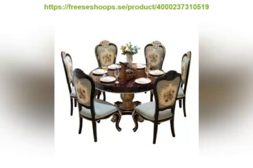 Review Modern Style Italian Dining Table 100% Solid Wood Italy Style Luxury Round Dining Table Set