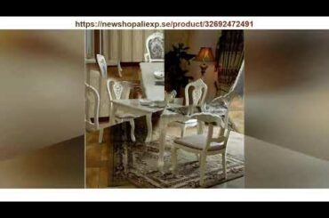 Unboxing Modern Style Italian Dining Table 100% Solid Wood Italy Style Natural Marble Luxury Dining